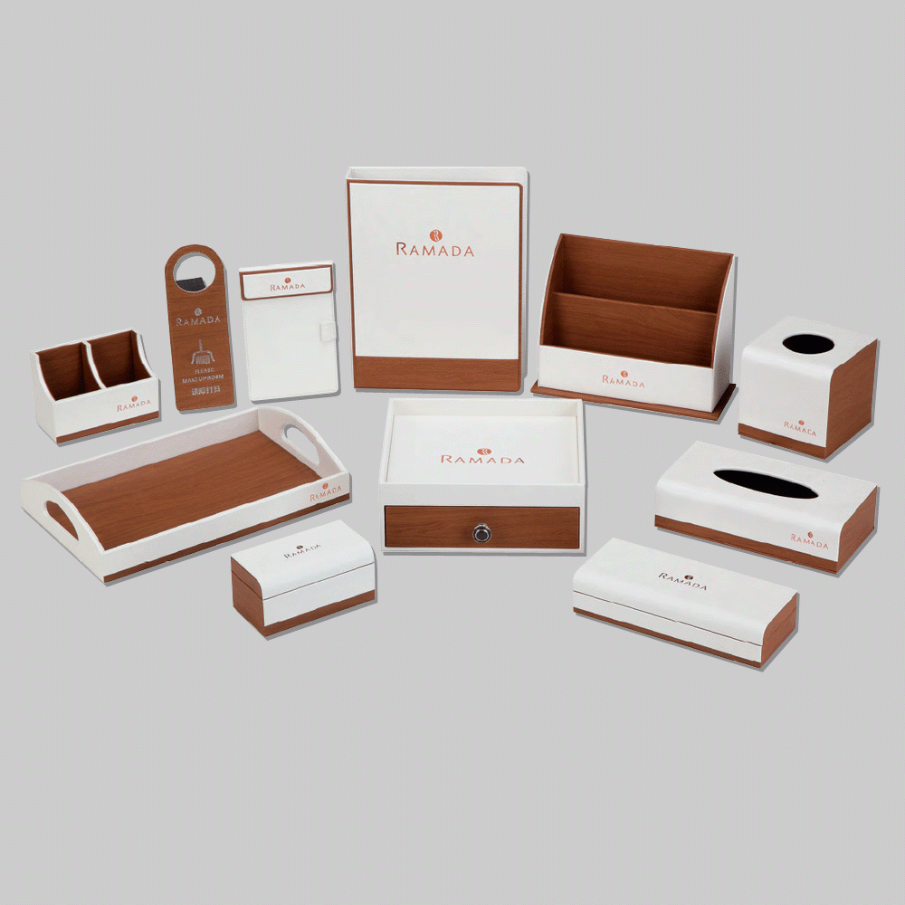 CL-9045+9106 PU LEATHER HOTEL AMENITIES 11pcs