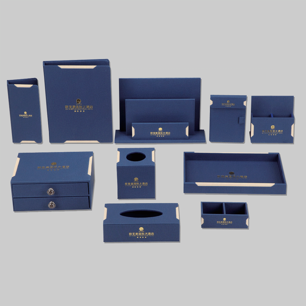 CL-9182+9181 PU LEATHER HOTEL AMENITIES 10pcs