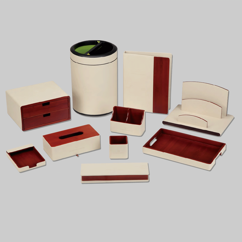 CL-9177 PU LEATHER HOTEL AMENITIES 10pcs