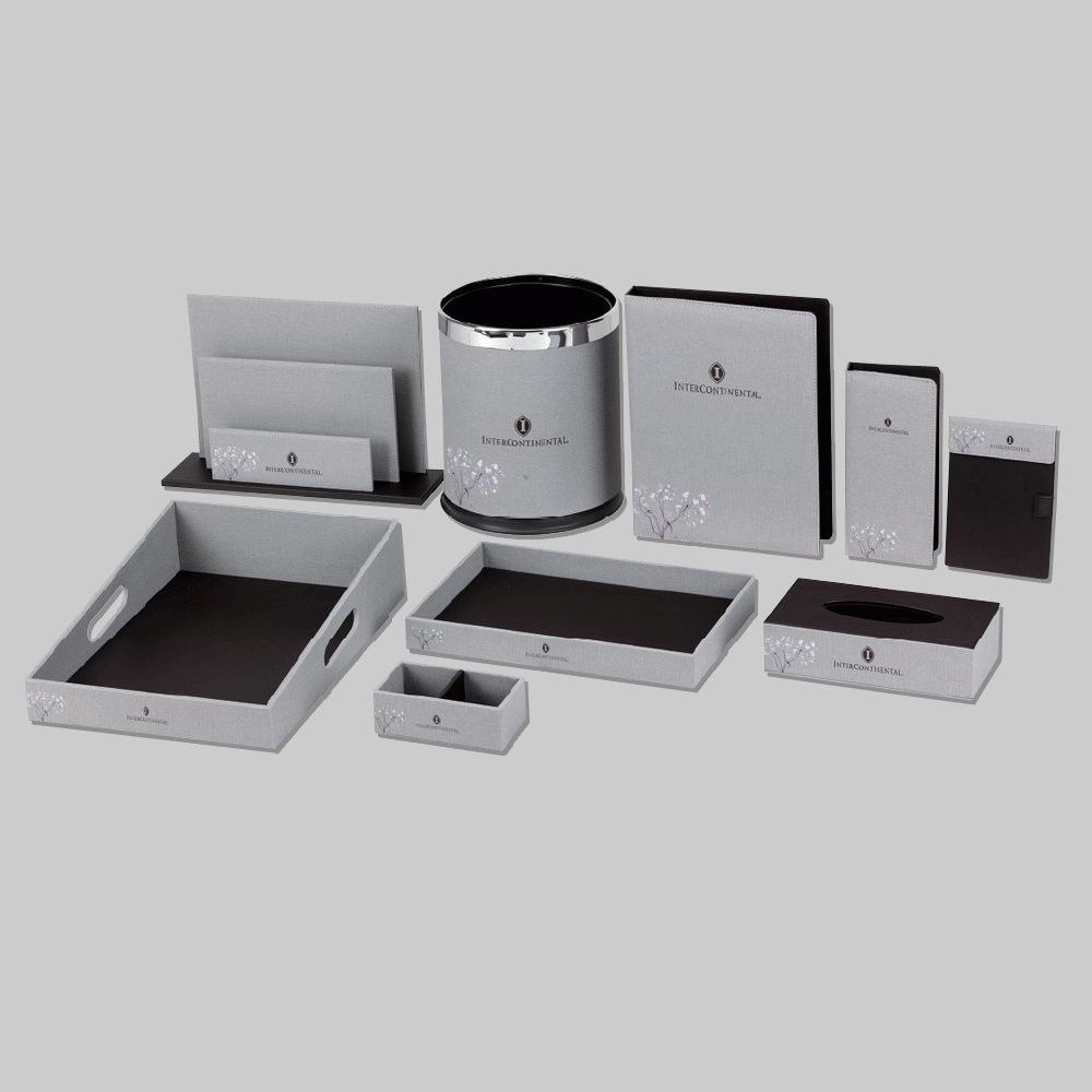CL-9183+9003 PU LEATHER HOTEL AMENITIES 9pcs