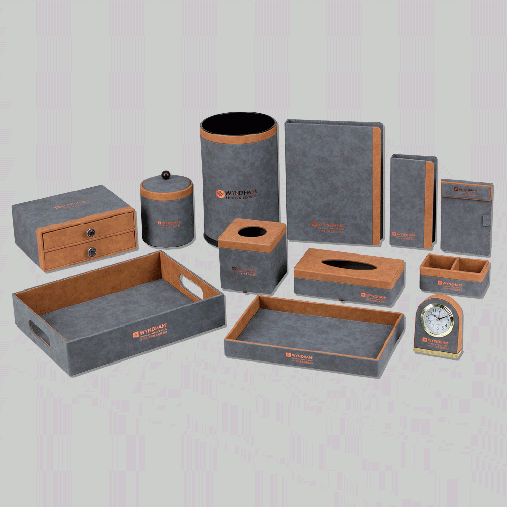 CL-9203 PU LEATHER HOTEL AMENITIES 12pcs