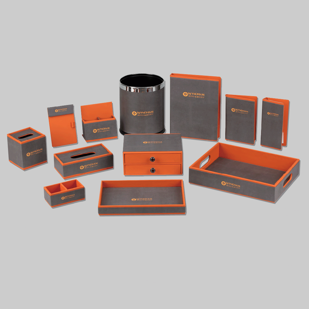 CL-9186 PU LEATHER HOTEL AMENITIES 12pcs
