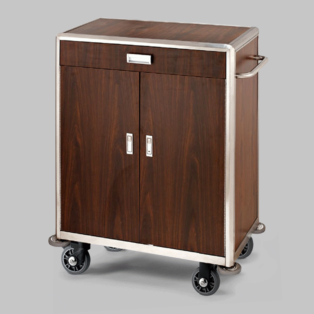 SKU: C-87B HOUSEKEEPING TROLLEY WITH DRAWER AND DOORS