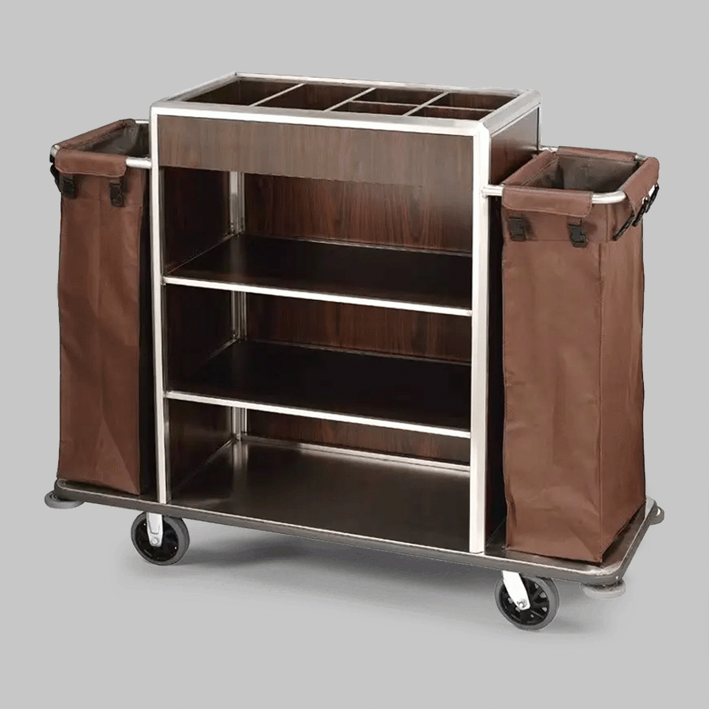 SKU: C-87 HOUSEKEEPING TROLLEY WITH 2 LAUNDRY BAGS