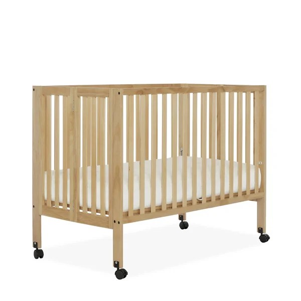 HZ-F037 FOLDABLE WOODEN BABY CRIB/COT WITH MATTRESS
