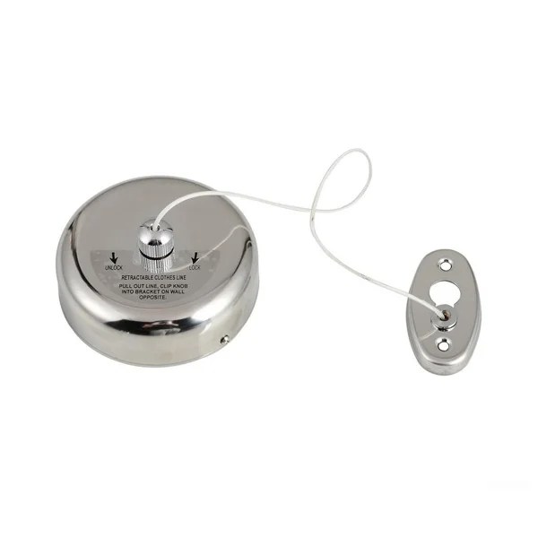 F-12-28 RETRACTABLE CLOTHESLINE STAINLESS STEEL, NYLON ROPE 2.8m