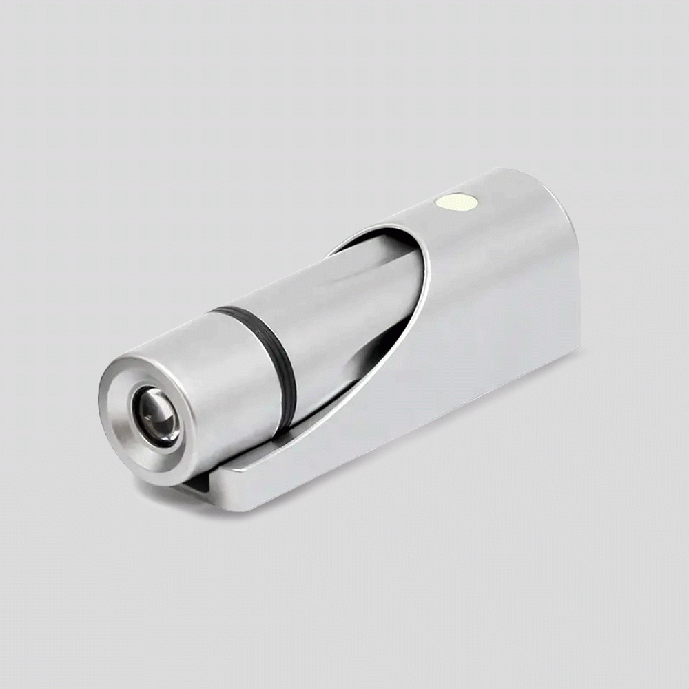 HSF-02SI LED MINI WALL MOUNTED FLASHLIGHT - SILVER