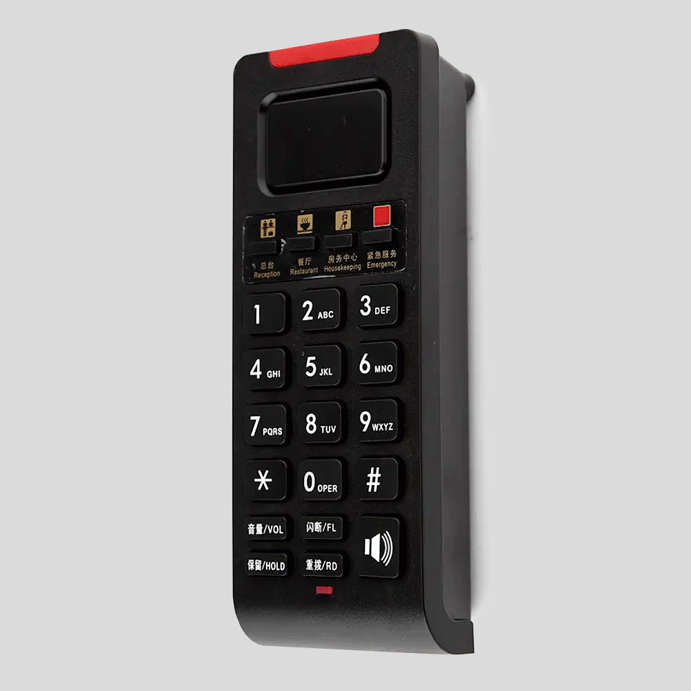 ACE-8905BL WIRELESS HOTEL PHONE EMERGENCY - BLACK