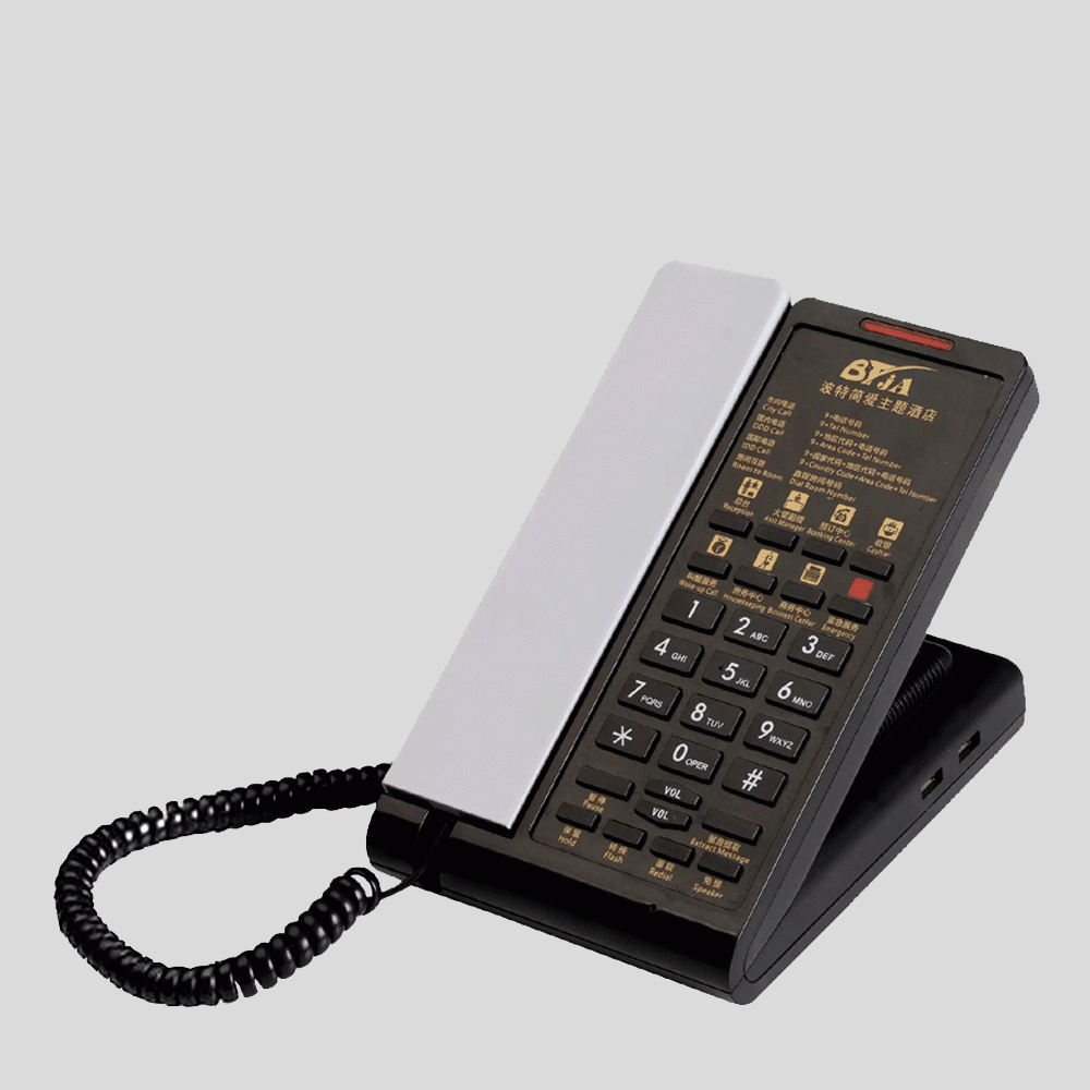 SN-0016ACWH TELEPHONE FOR HOTEL ROOM – ACRYLIC WHITE