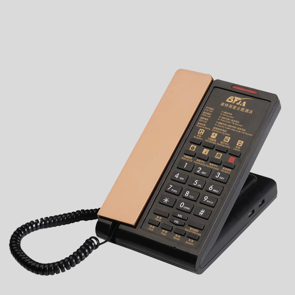 SN-0016GO TELEPHONE FOR HOTEL ROOM - GOLD