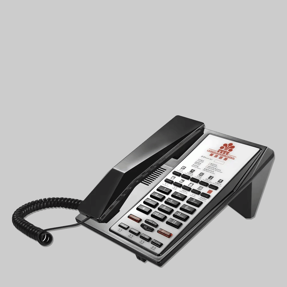 ACE-8901-BL TELEPHONE FOR HOTEL ROOM - BLACK