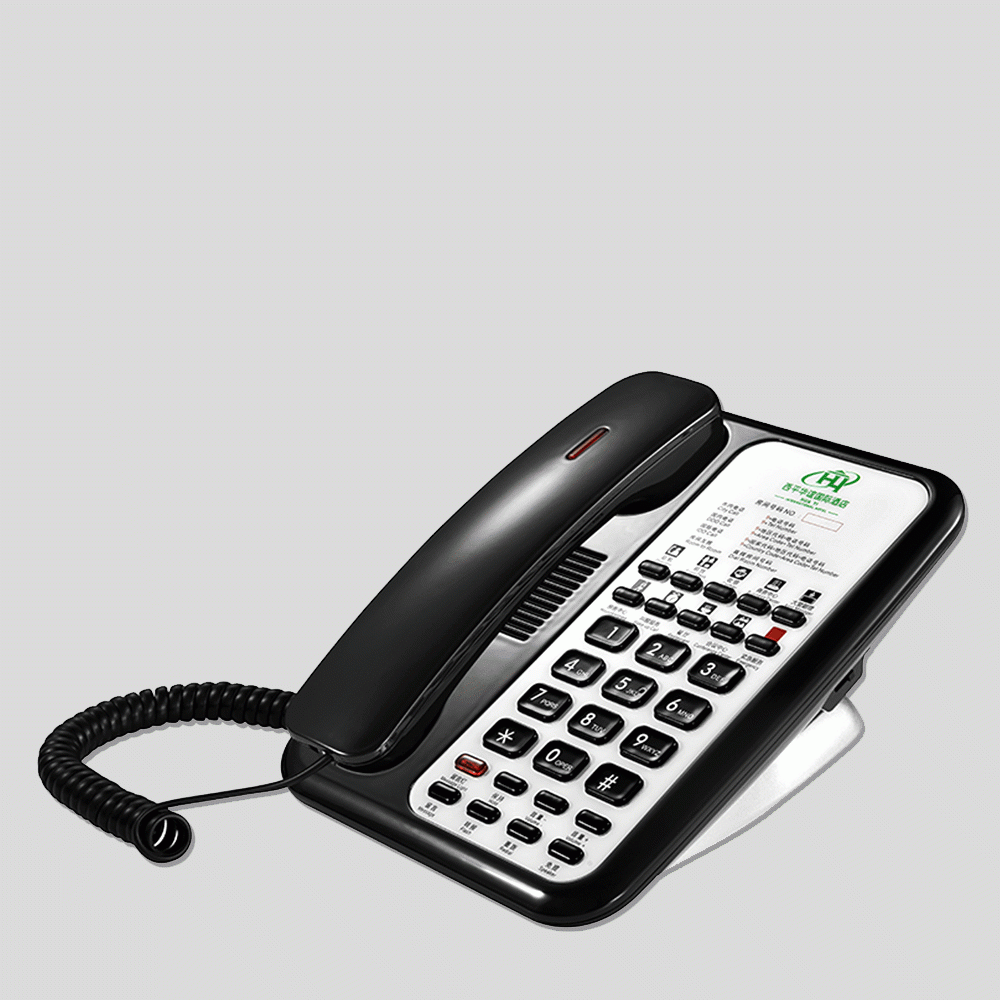 ACE-8902BL TELEPHONE FOR HOTEL ROOM - MATT BLACK