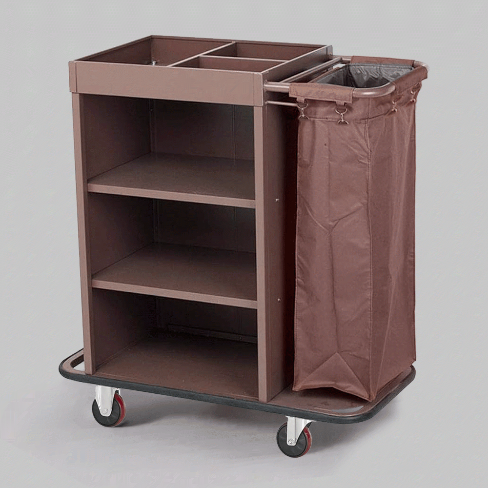 SKU: HS-F004 SINGLE HOUSEKEEPING TROLLEY OPEN FRONT