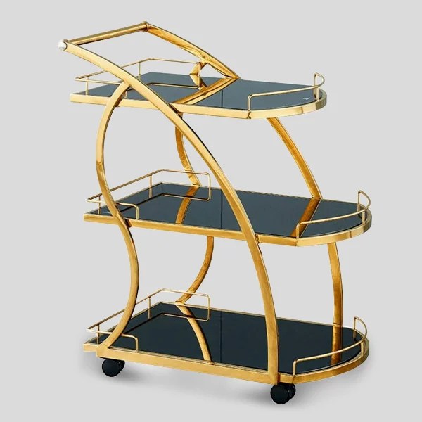 SKU: HS-HZ098 THREE-LAYER SERVICE TROLLEY