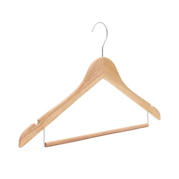 1006 WOODEN CLOTHES HANGER WITH NON-SLIP PANT BAR 44.5×23x1.2cm