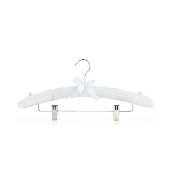 1005 SATIN PADDED HANGER WITH CLIPS 38x3.0cm
