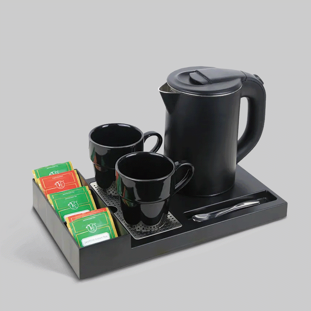 SKU: P-H1268BL KETTLE 0.8L WITH TRAY SET