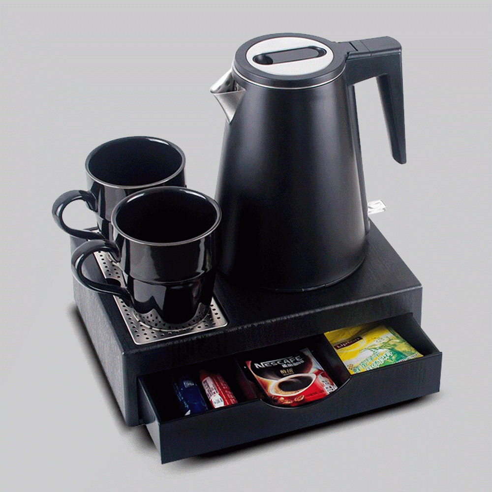 SKU: M-K81BL KETTLE 0.8L WITH DRAWER TYPE TRAY SET