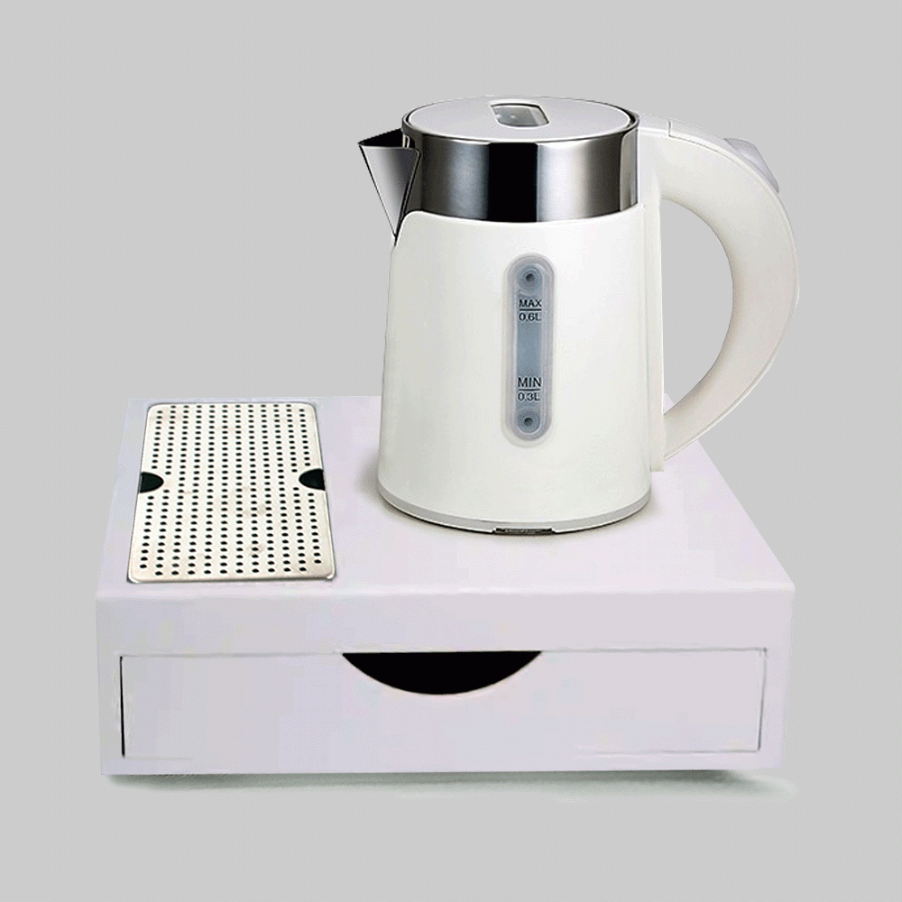 SKU: M-H1262W KETTLE 0.6L WITH DRAWER TYPE TRAY SET