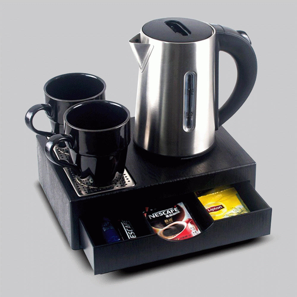SKU: M-H1263 KETTLE 0.6L WITH DRAWER TYPE TRAY SET
