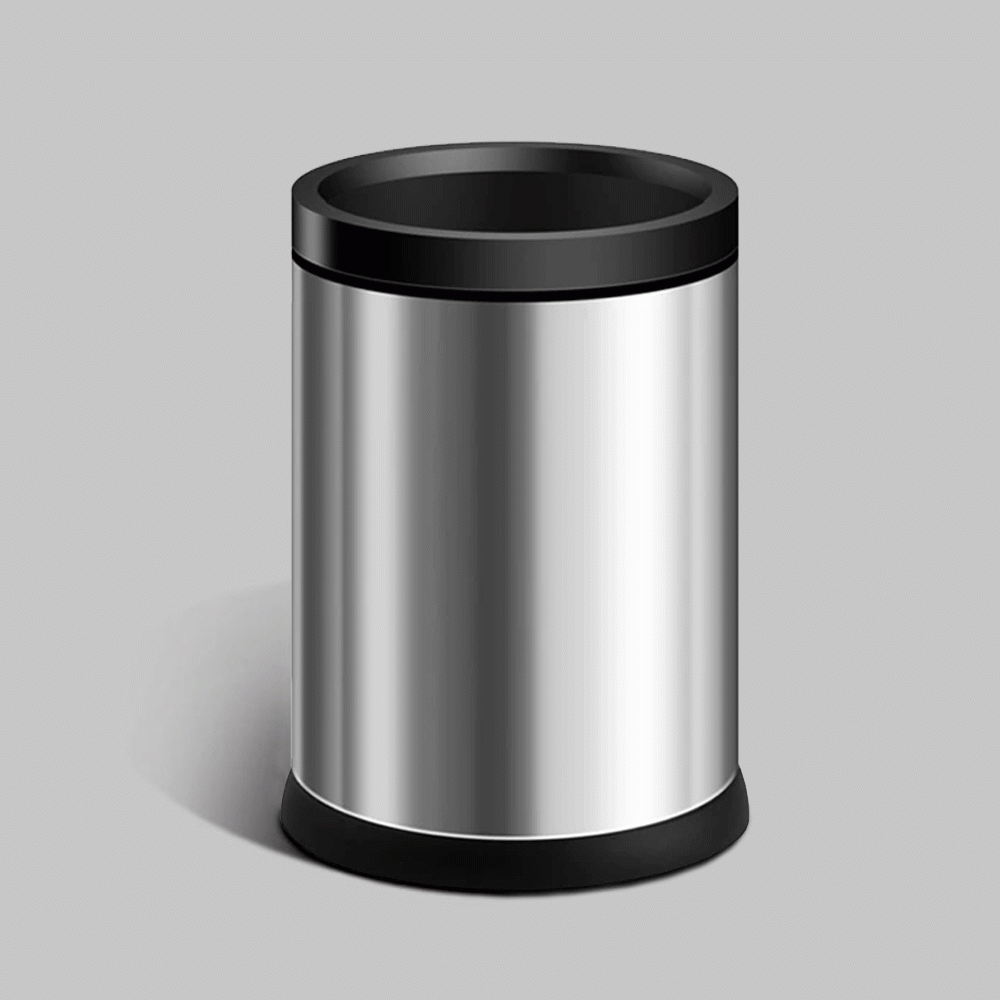 SKU: WD-R1-9L OPEN TOP WASTE BIN 9Ltr