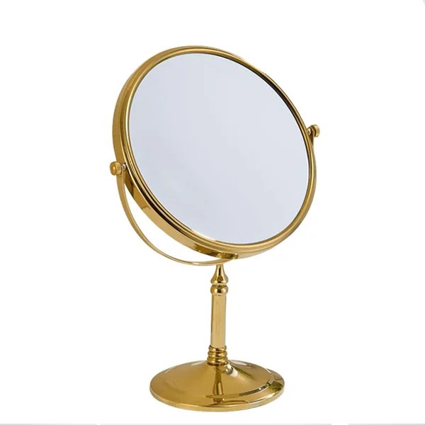 HS-726AG DESKTOP MAGNIFYING MIRROR GOLD 6"