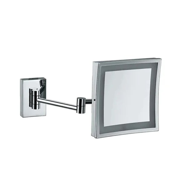 HS-539 WALL MOUNTED MAGNIFYING MIRROR WITH LED LIGHT Dim.: L:21.2xW:21.2cm