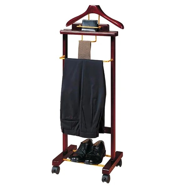 MC-I005 FLOOR STANDING WOODEN CLOTHES RACK