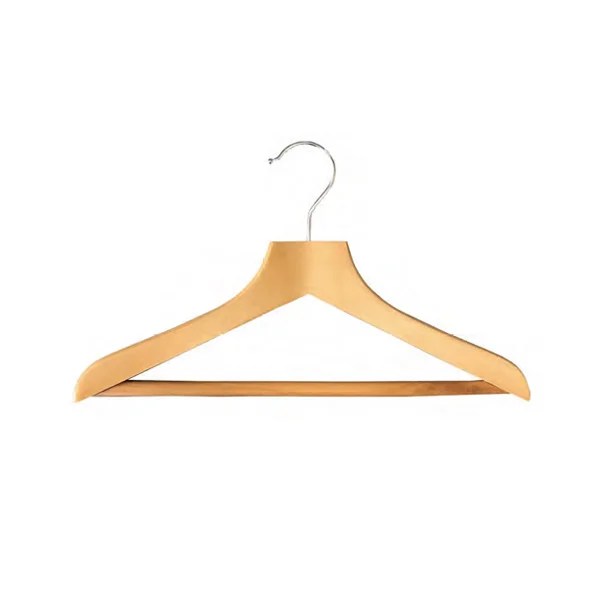 R019NR WOODEN CLOTHES HANGER 44.5x2.5x4.5cm