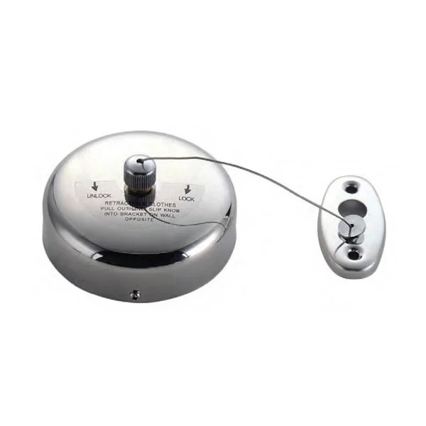 F-12-38 RETRACTABLE CLOTHESLINE STAINLESS STEEL, STEEL WIRE ROPE 3.8m